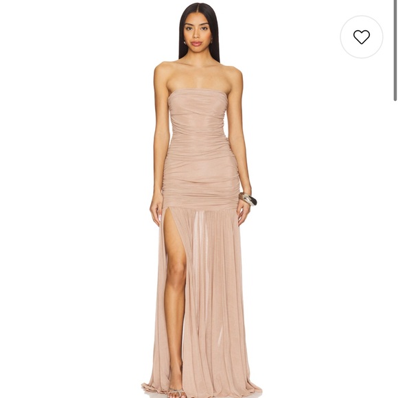 Retrofete Adele Ruched Strapless Maxi Dress - Picture 3 of 9